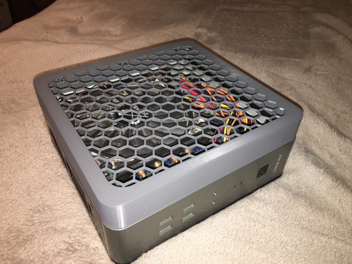 Antec ISK 110 top lid mod