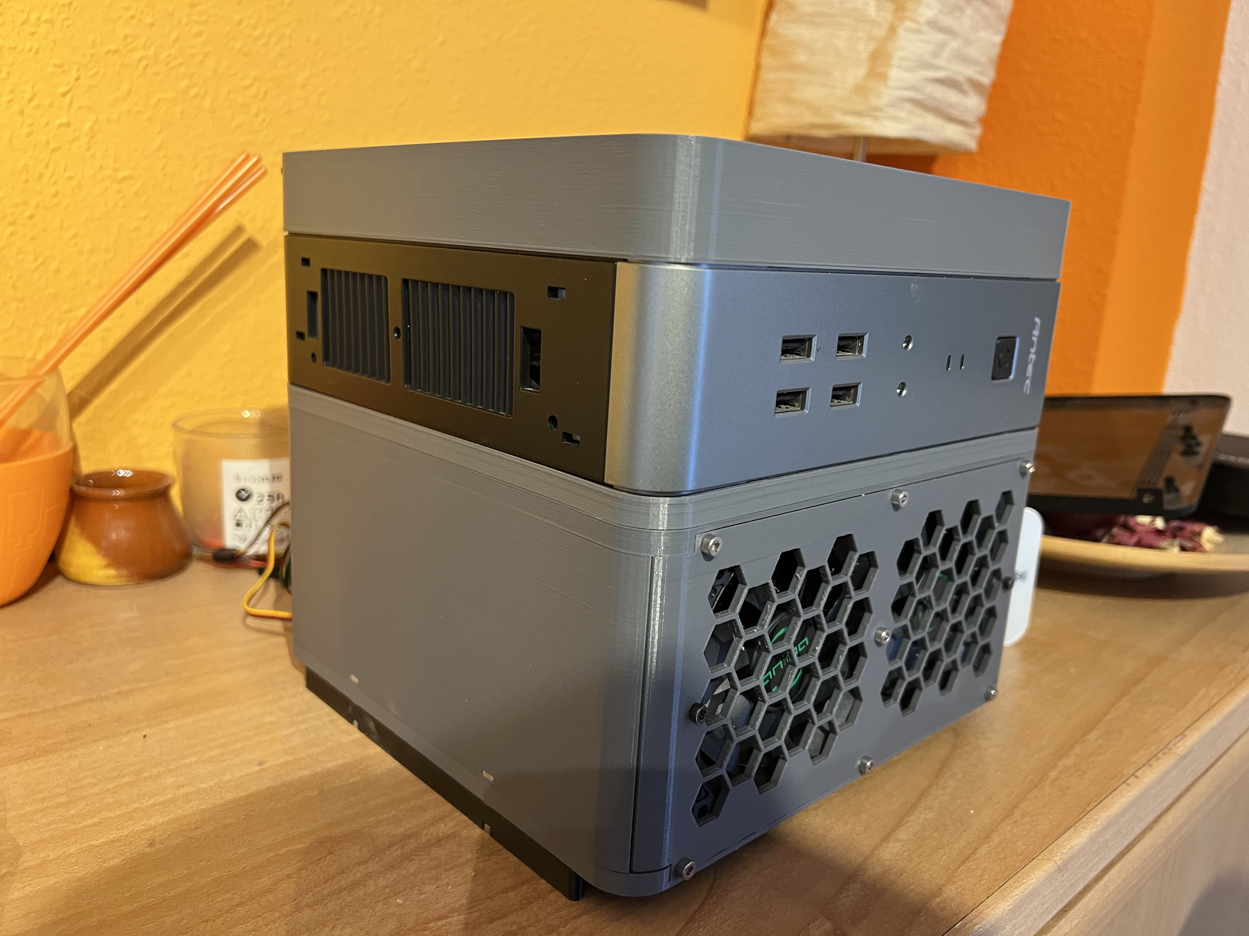 Antec isk110 nas mod 6hdd - ITX PC NAS CASE