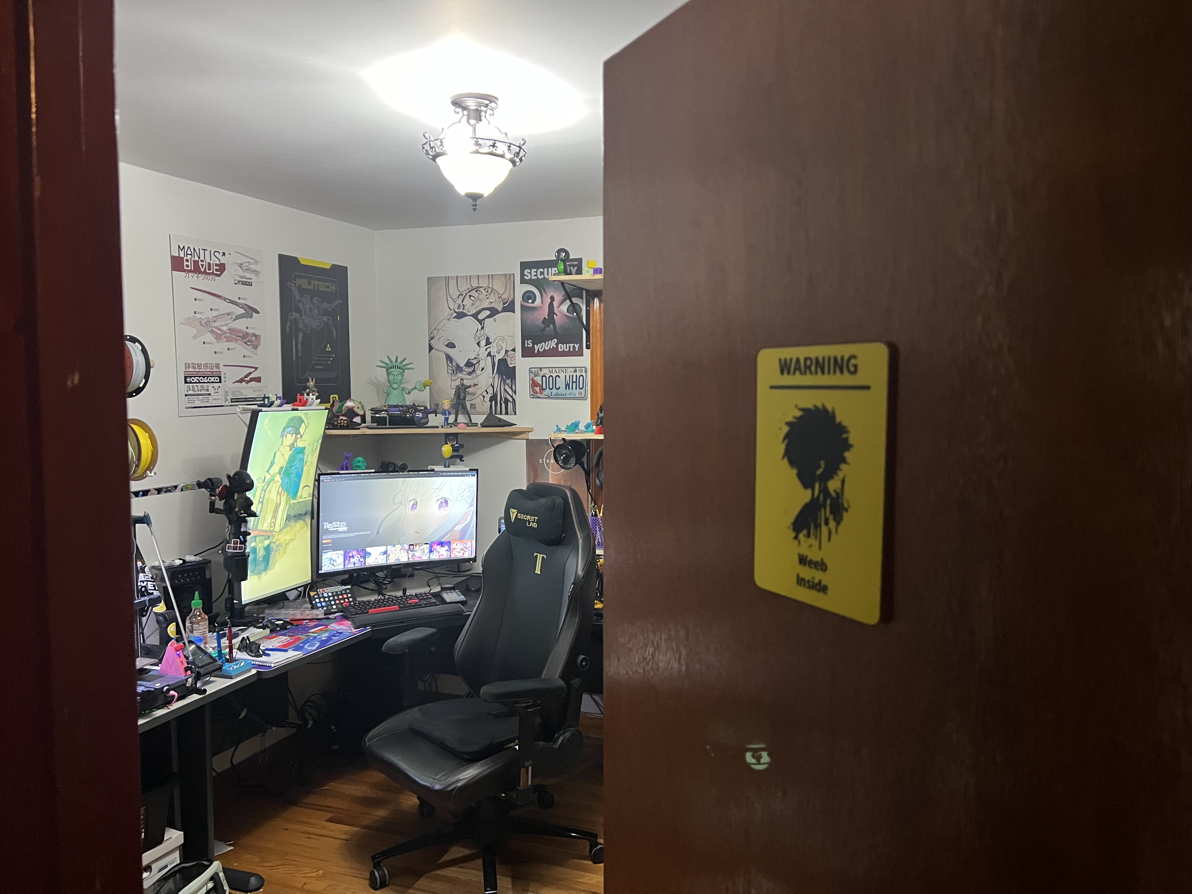 Warning Sign - Gamer - Male Splat