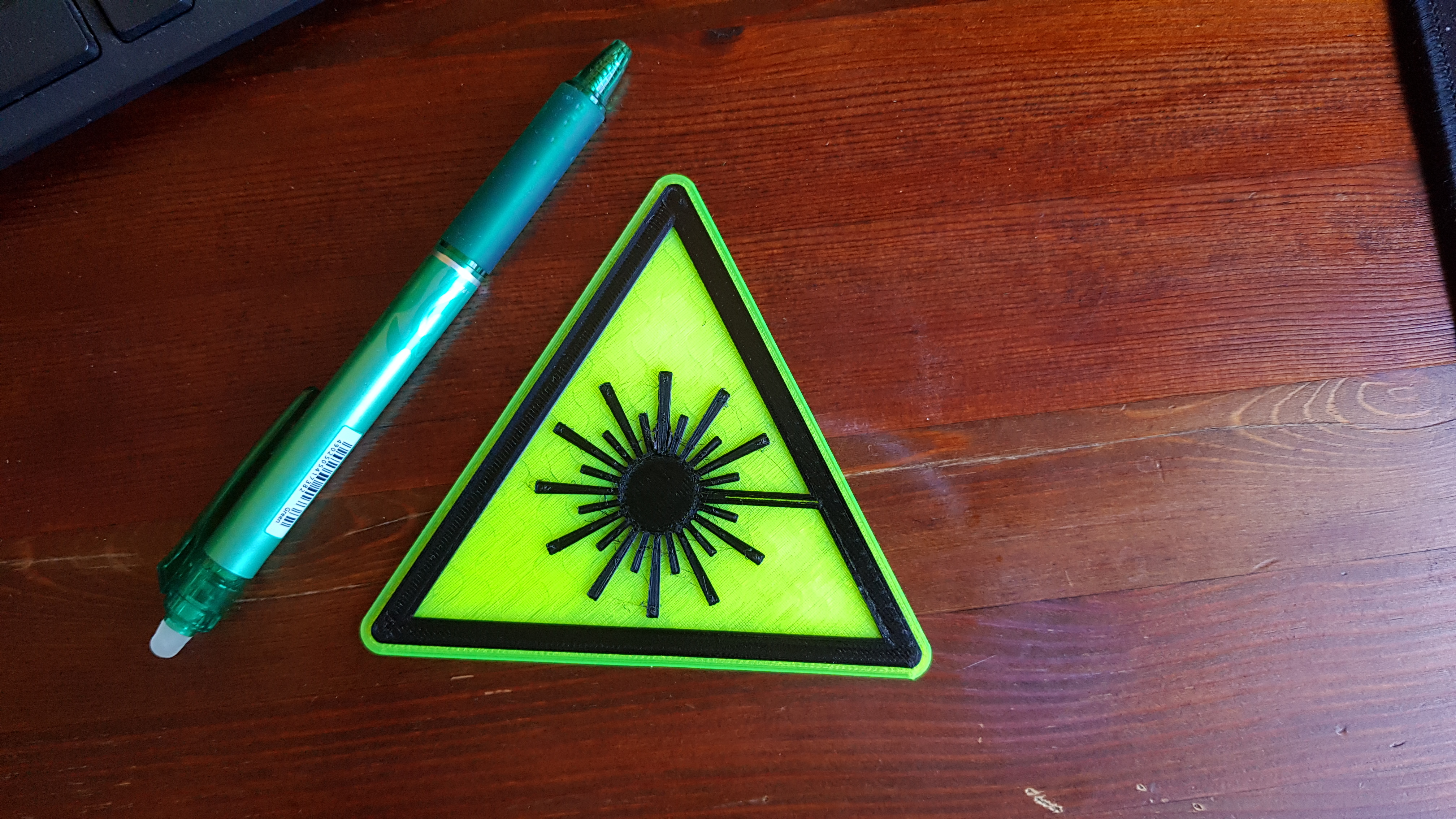 Warning Laser Sign