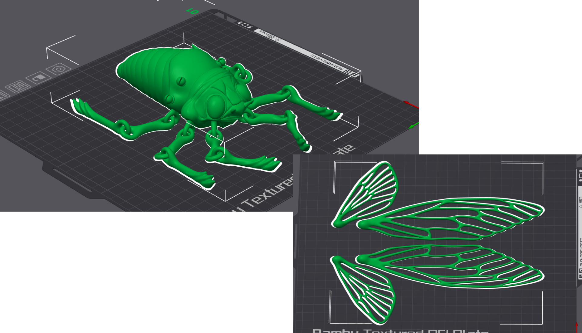 Articulated Bug - Body and Wings