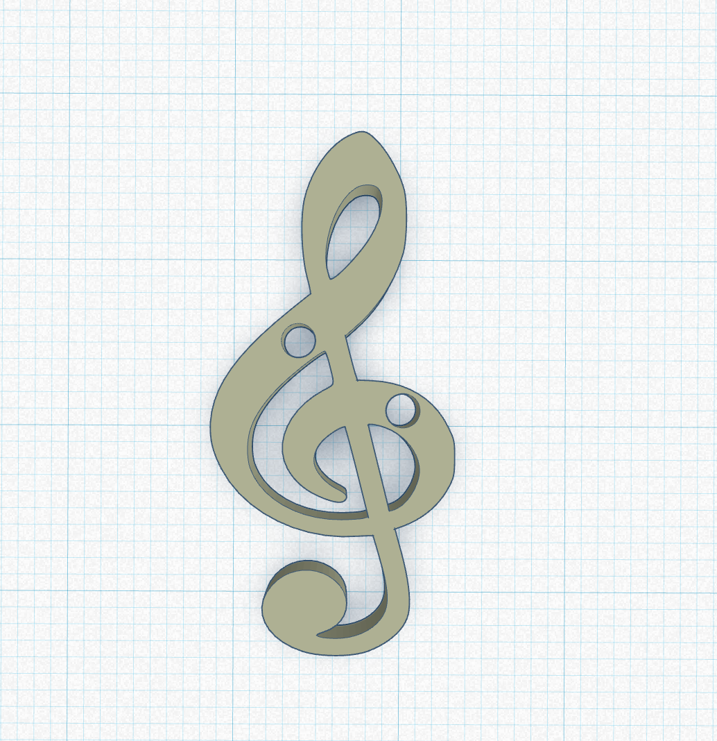 Treble Clef Button
