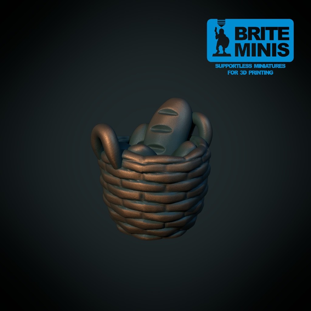 Bread basket 28mm (Supportless, FDM-friendly)