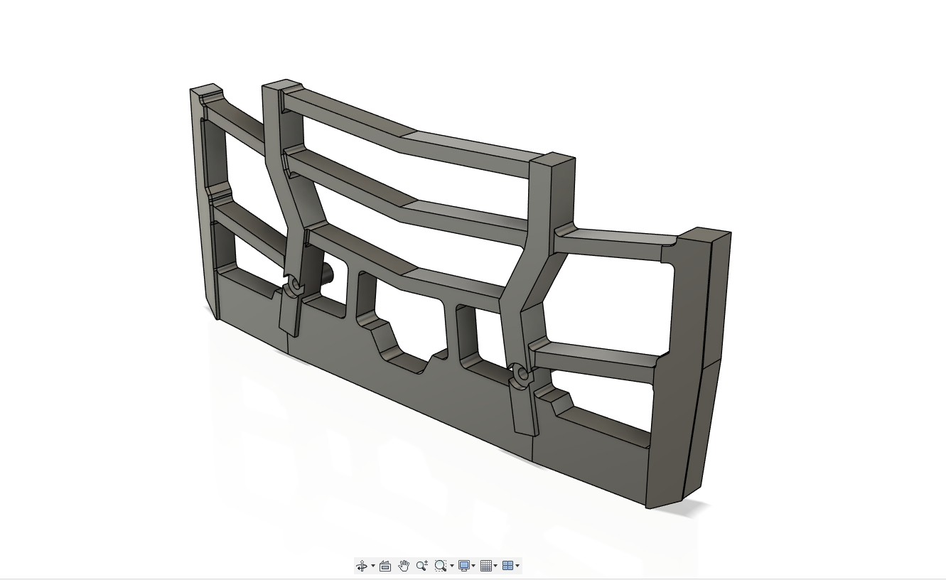 Actros front bull bar