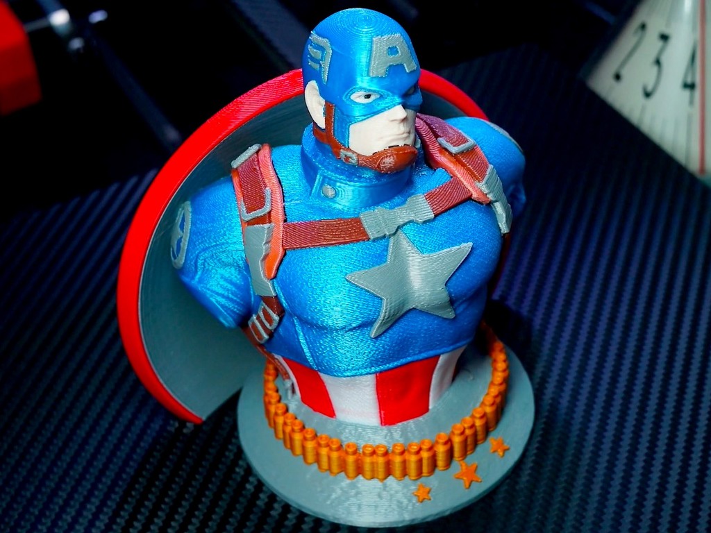 Multicolor Marvel Avengers Captain America Support Free Remix MMU ERCF ERCP