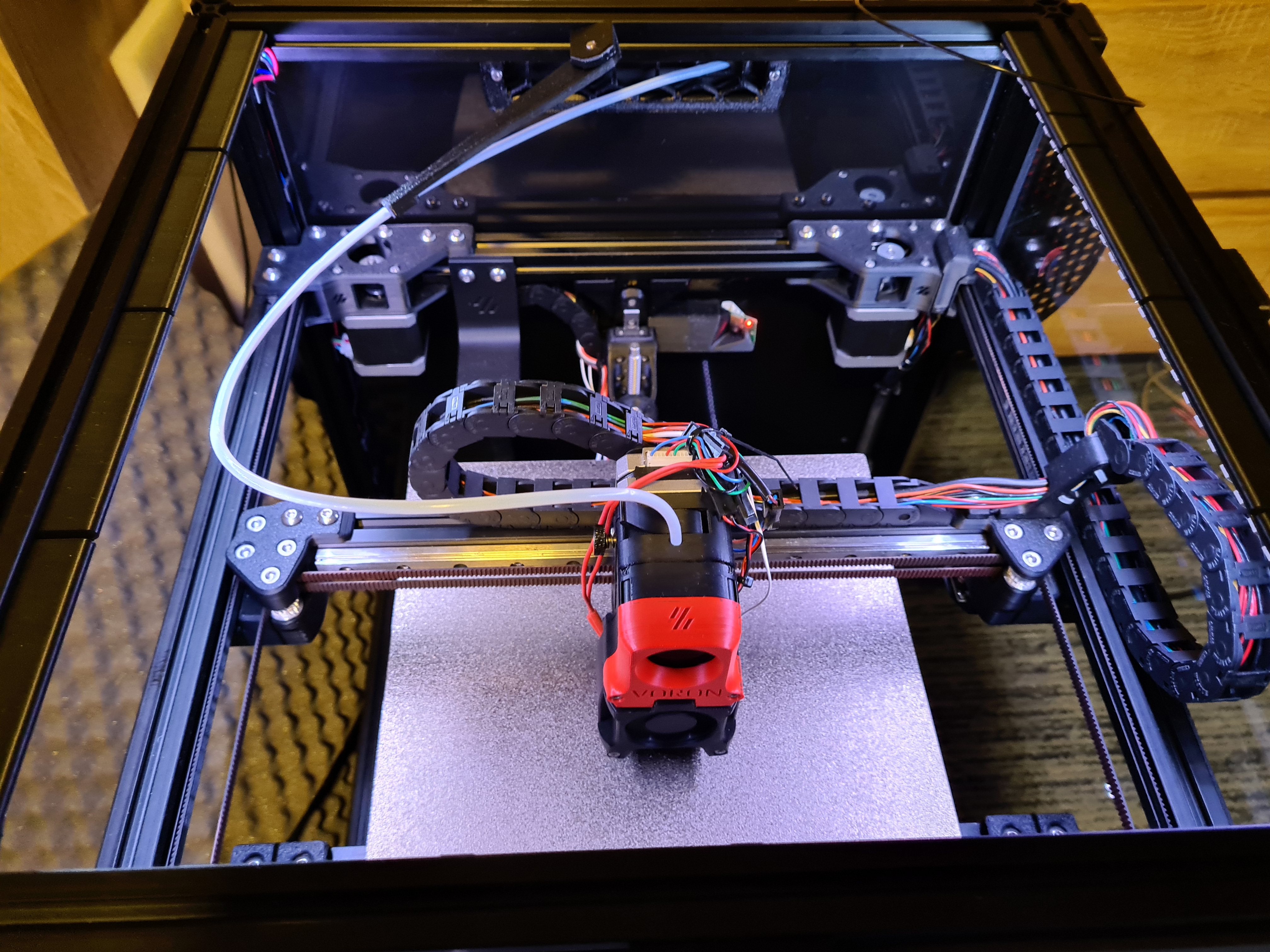 Voron Trident LED light strip clip-in mount
