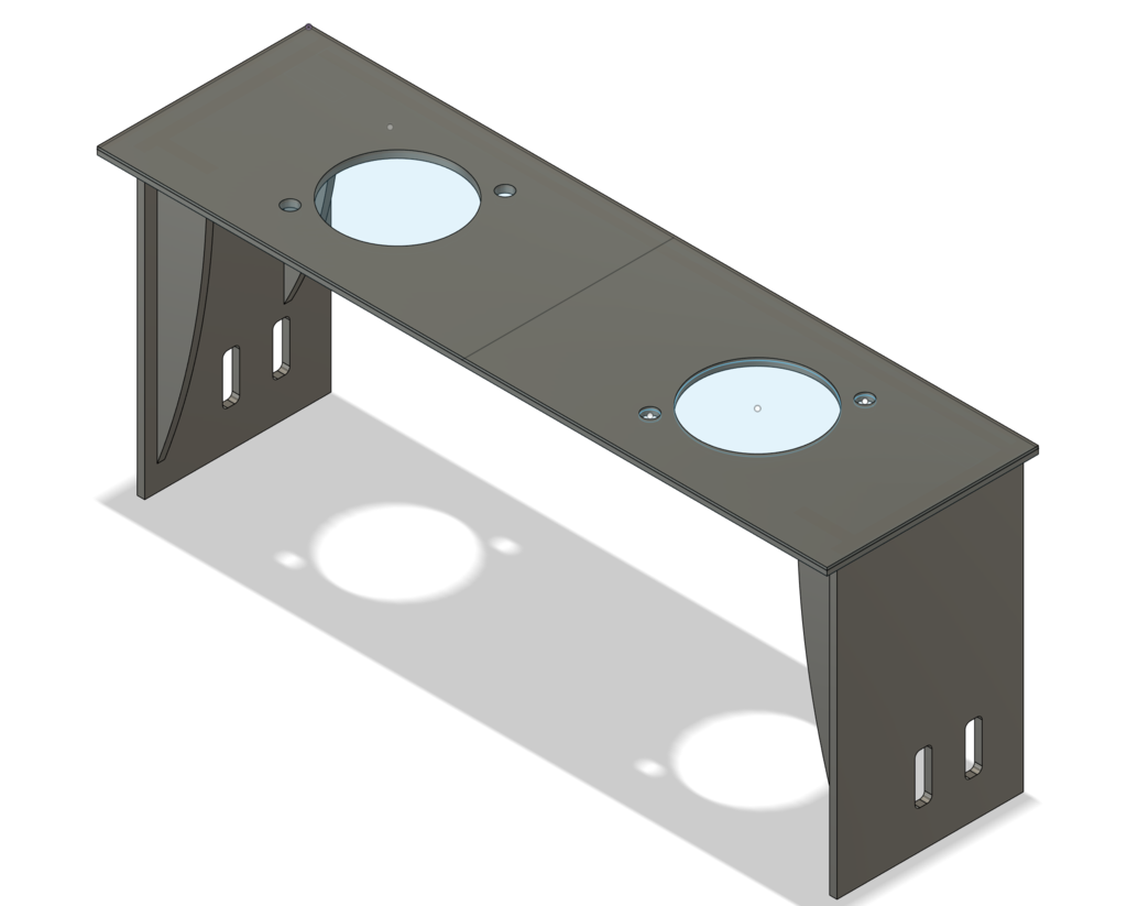 PC Drive bay 5.25" Dual XLR D-Series mount