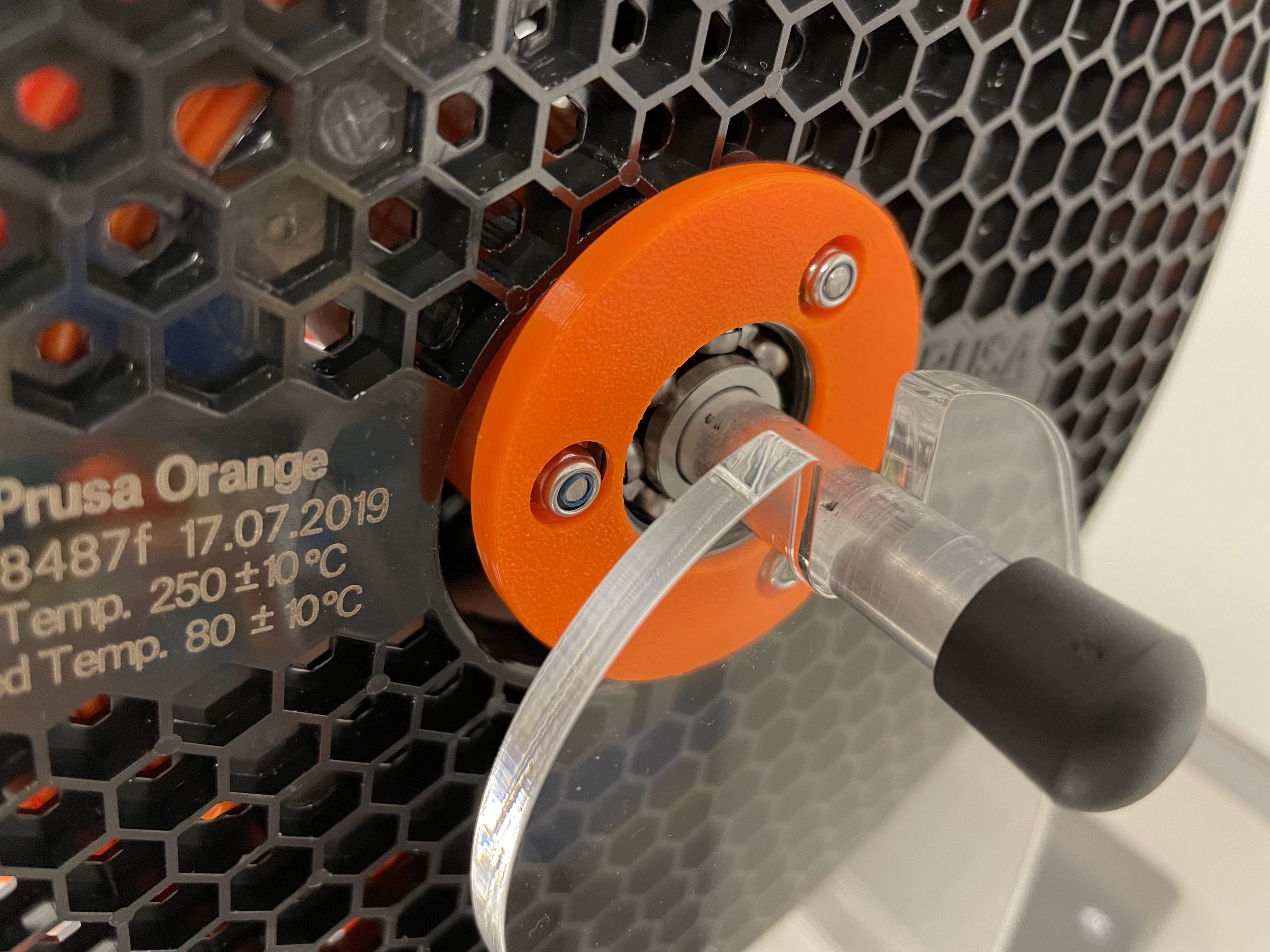 Ball bearing spool adapter for Tukkari holder