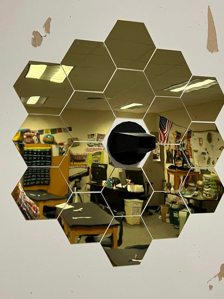 James Web Space Telescope camera shield