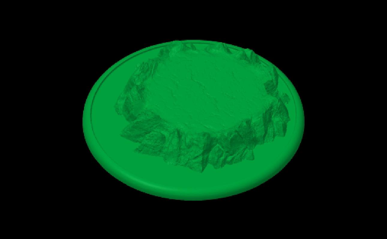 Rocky 80mm base for Warmachine