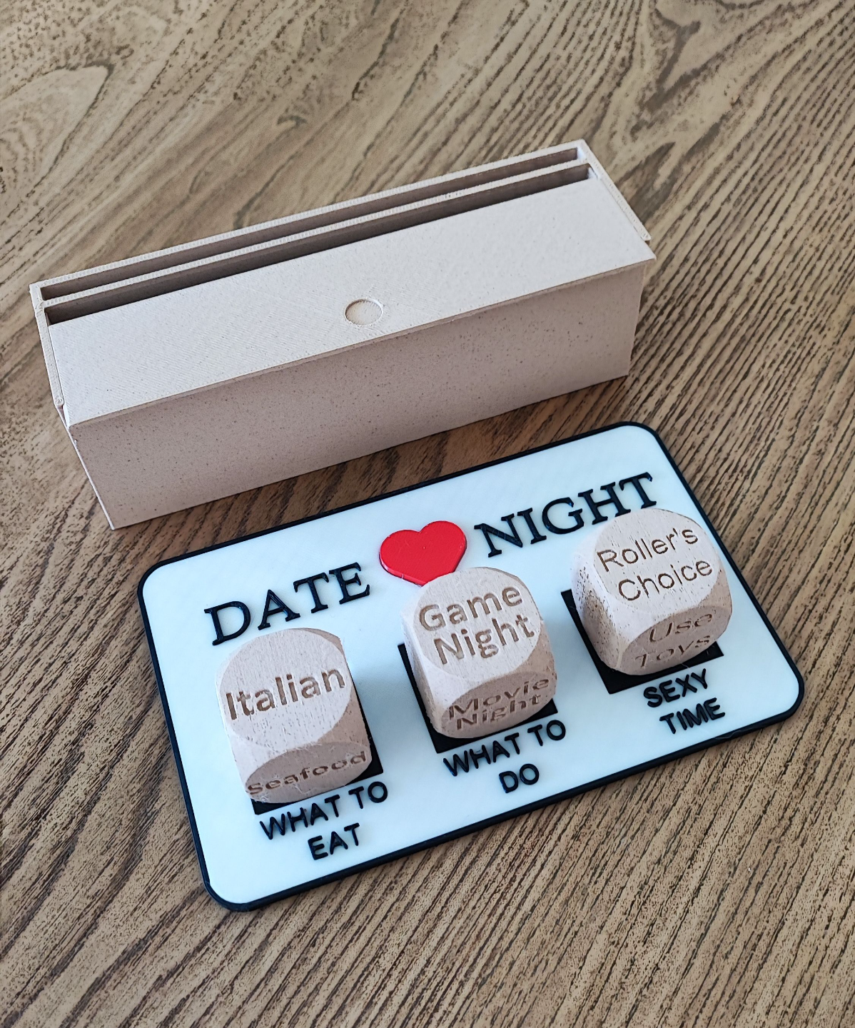 Date Night Dice with Storage Box