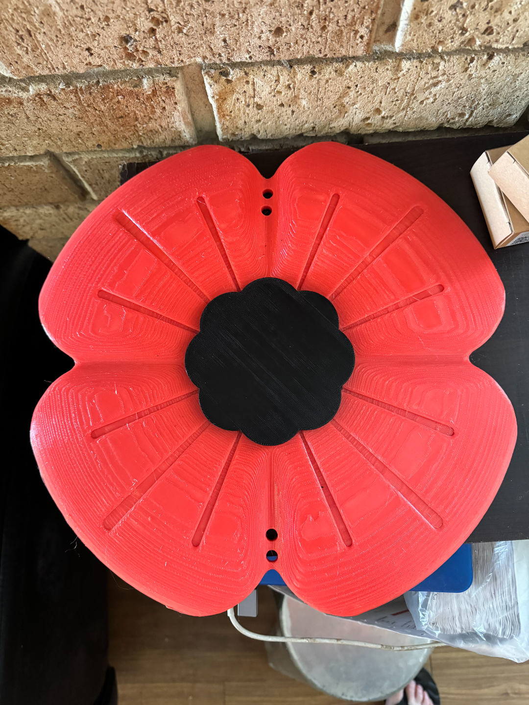 Anzac Day Poppy for hanging or none hanging