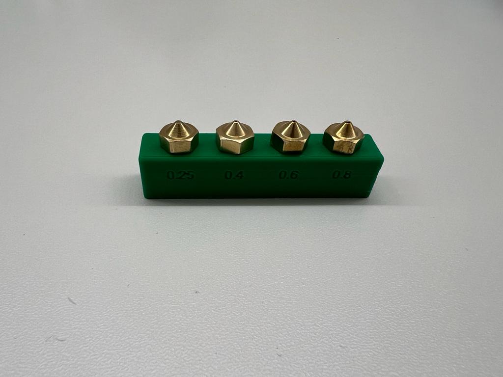 Nozzle holder with thread and description for 4 nozzles