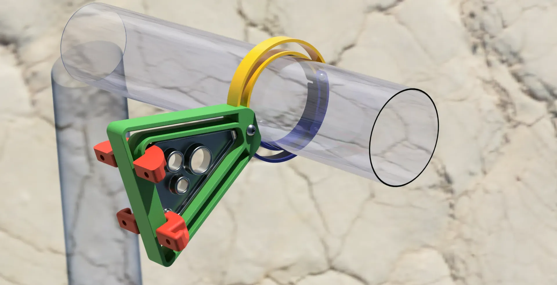 3d printable Fume extract and cable mount with .step files