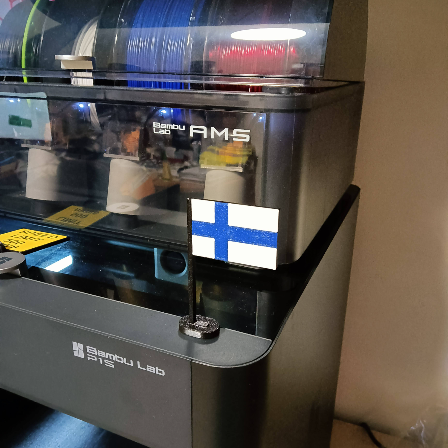 Finnish flag Plug - P1S - P1P - P1 - Suomen lippu