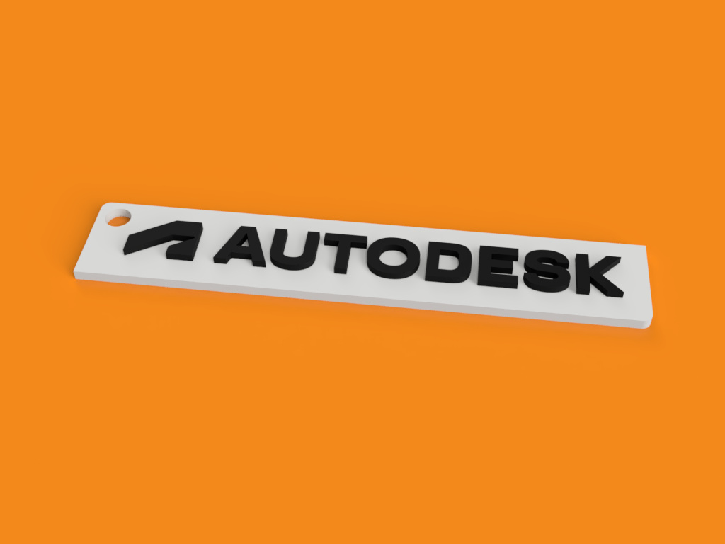 Keychain with Autodesk logo