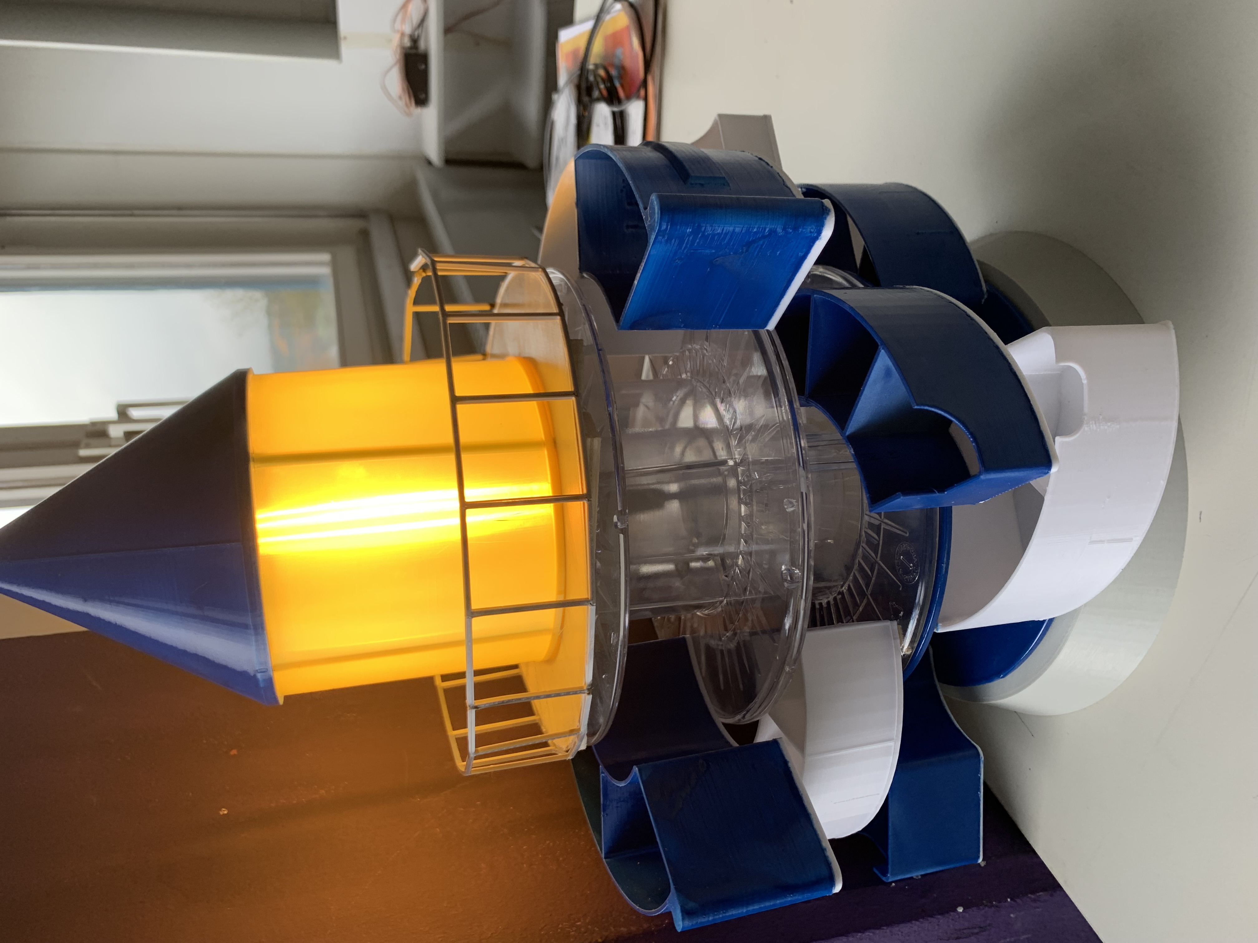 Lighthouse spool organizer with light
