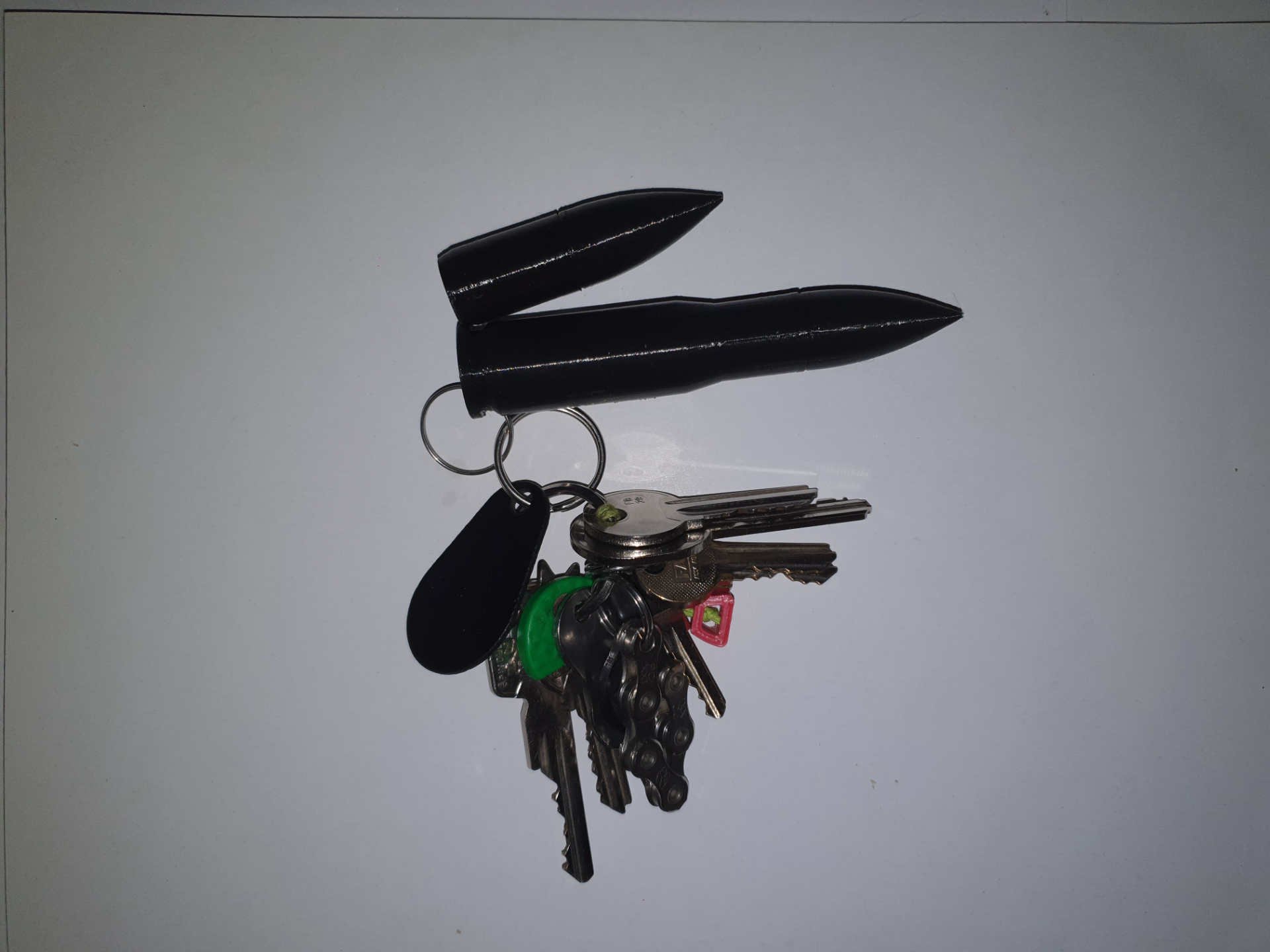 Keyring Bullet Stash Container