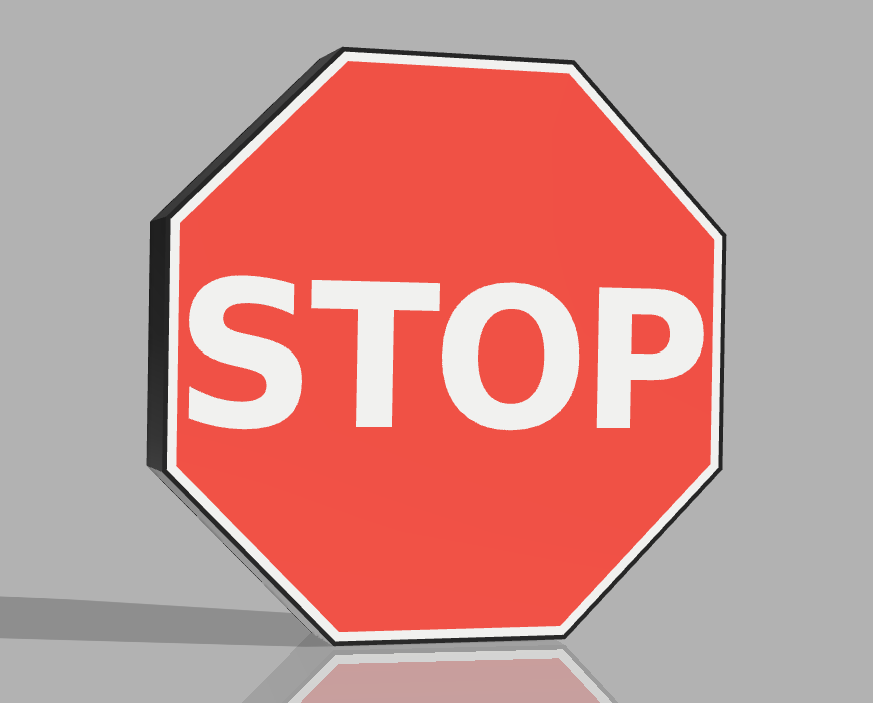 Stop Led Lamp