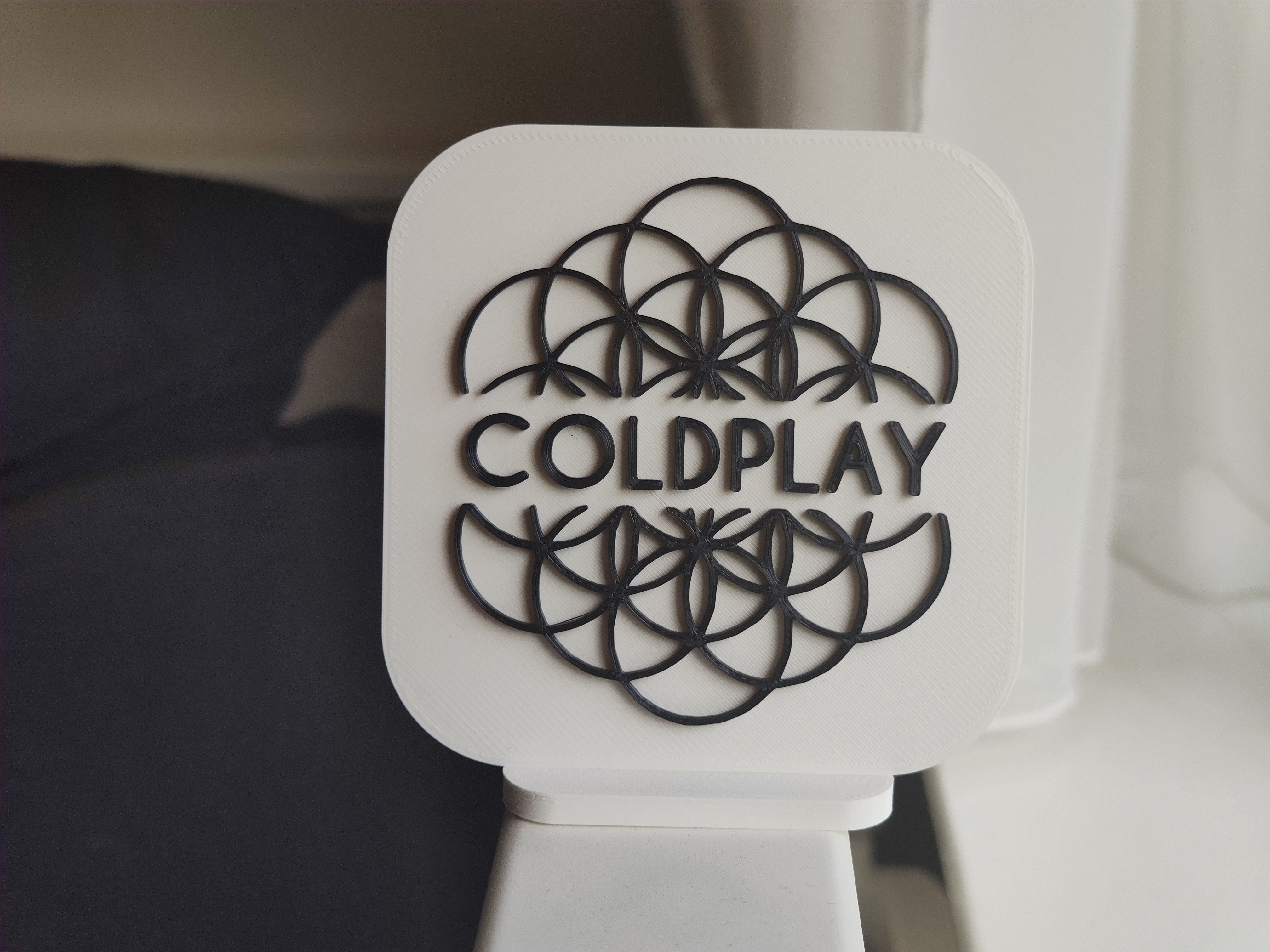 Coldplay logo display decoration