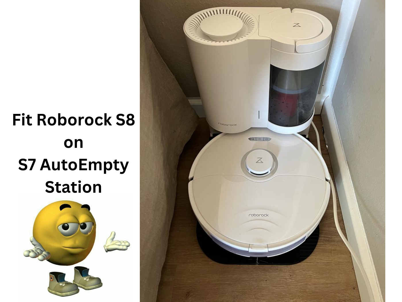 Roborock Auto Empty Adapter fit S7 Station to S8