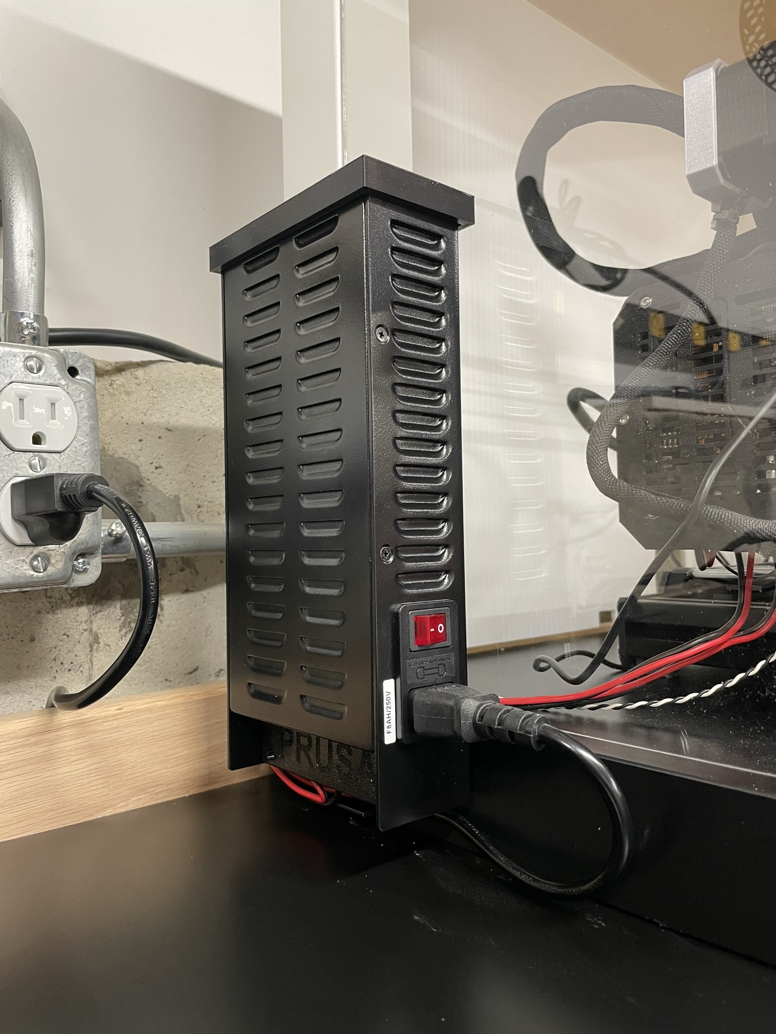 Prusa MK3 MK4 Power Supply (PSU) Enclosure Mount Brackets