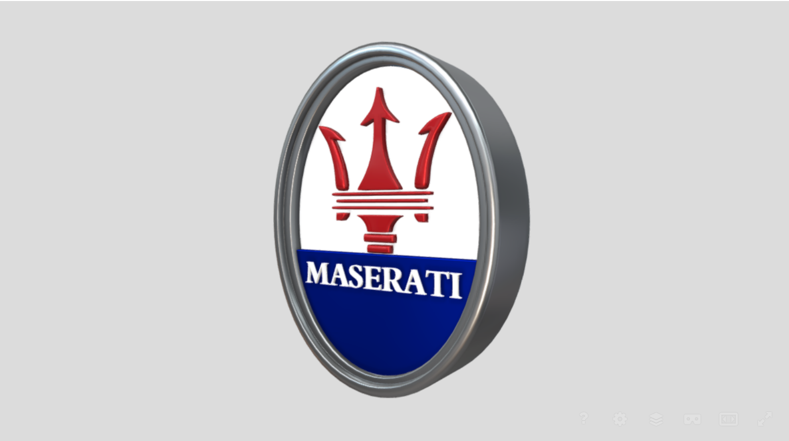 Logo MASERATI 3d