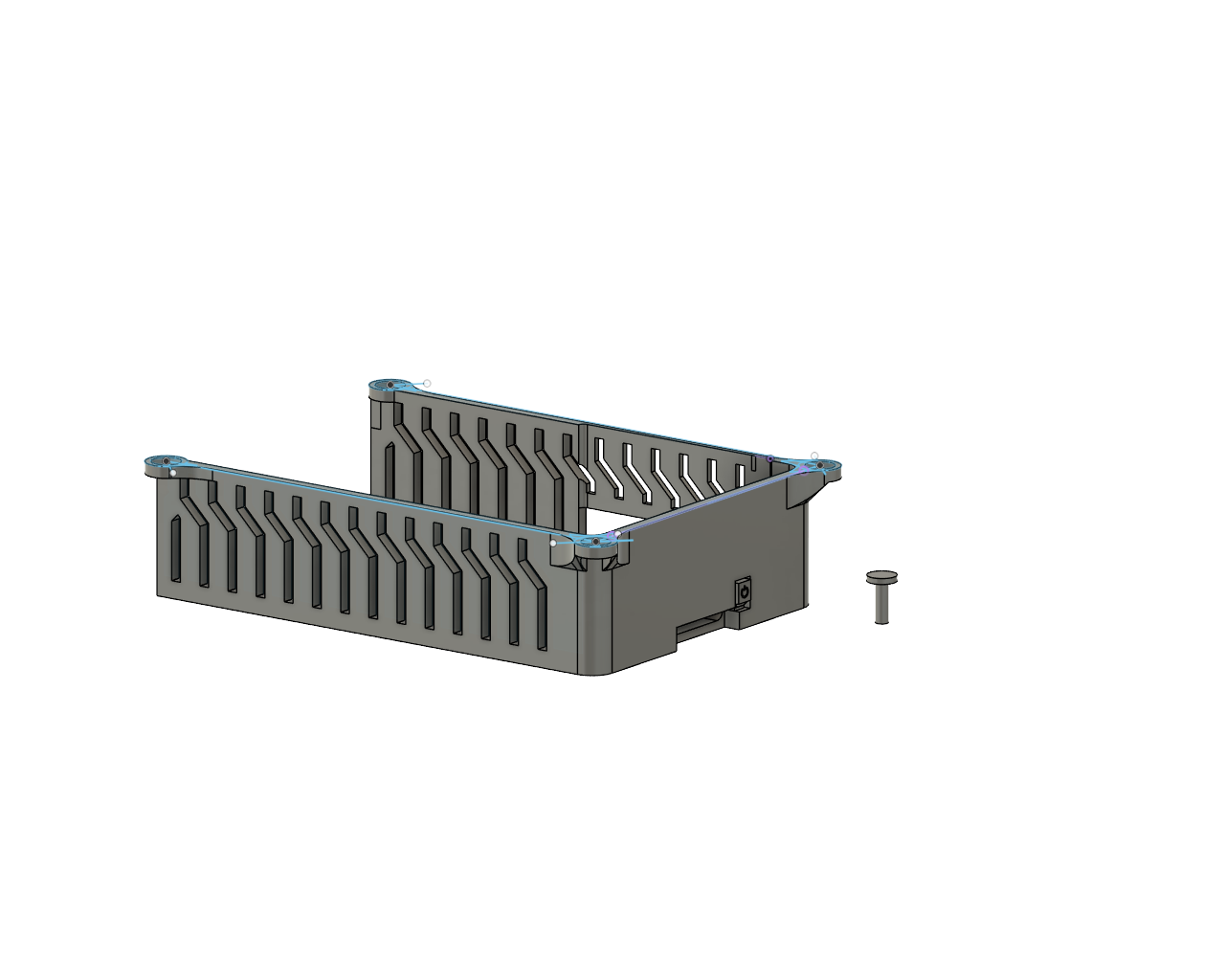 Raspberry Pi 5 Joy-It ventilator case adapter from rpi4