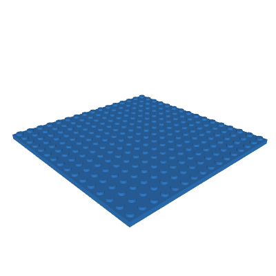 Plate 16 x 16 with Underside Ribs