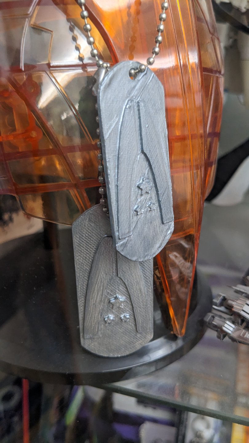 Engraved Mass Effect Alliance Dog Tag