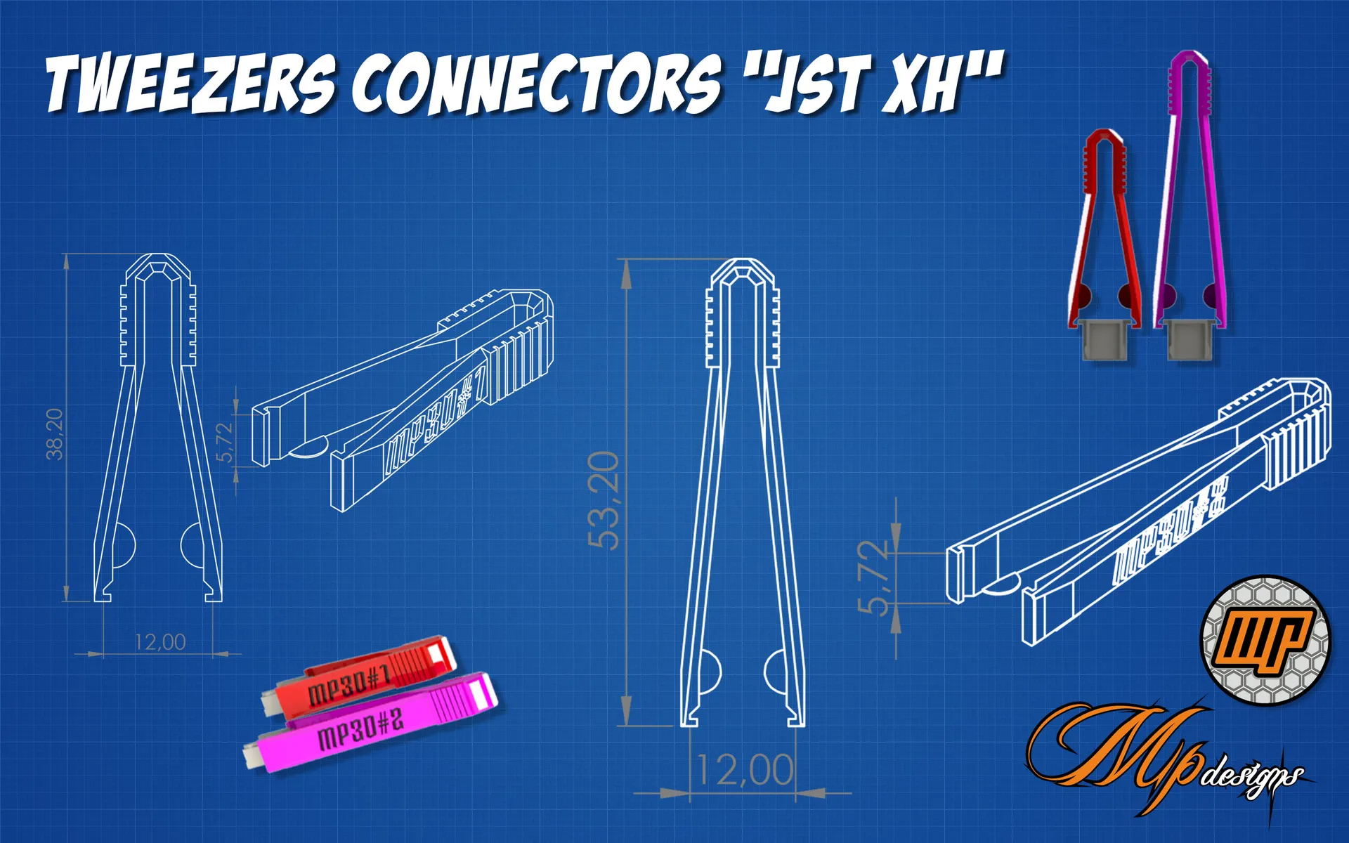 Tweezers for Connectors JST-XH