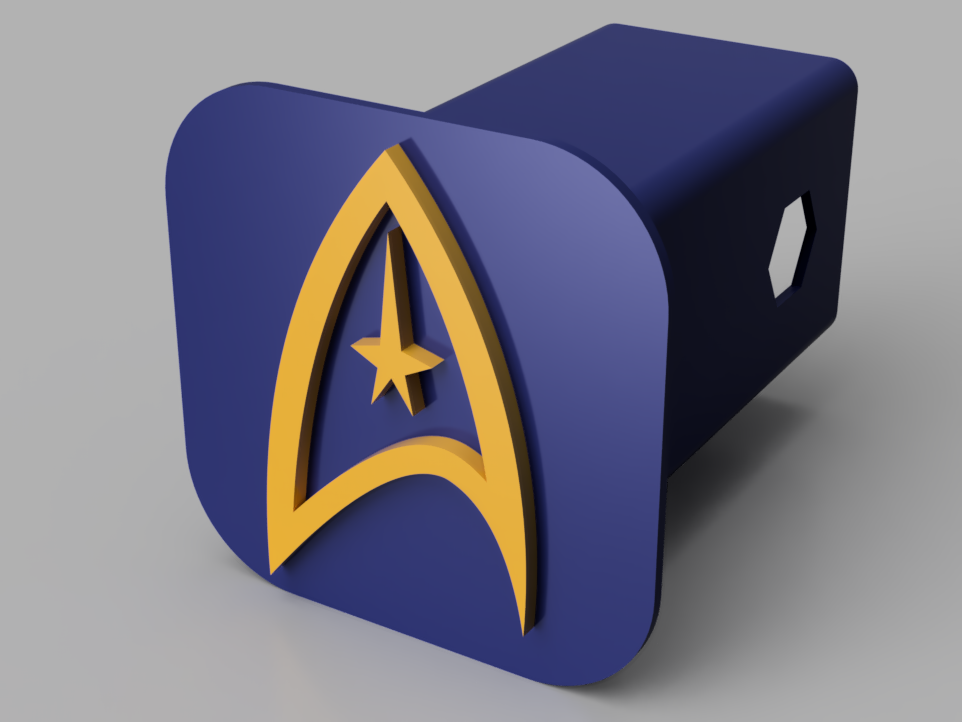 Hitch Cover Star Trek Logo
