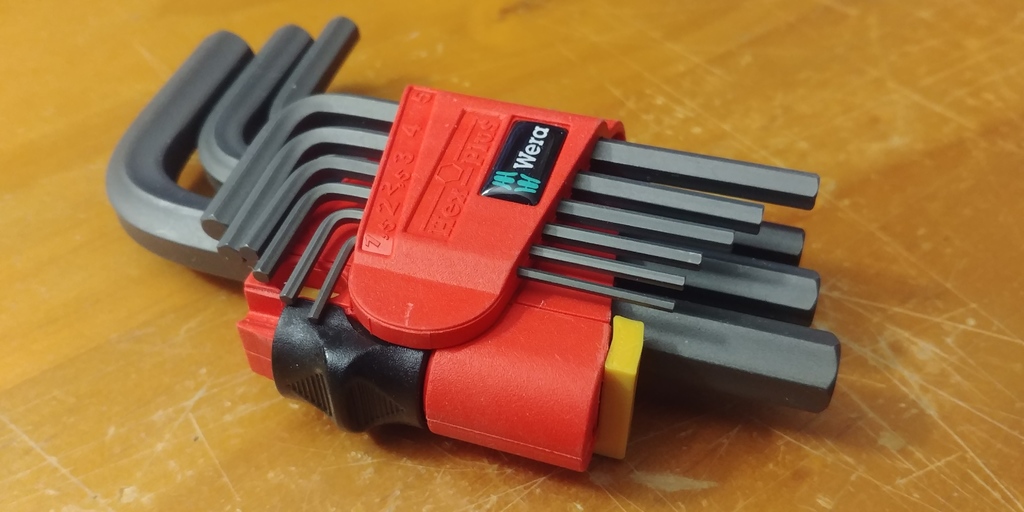 Wera Hex plus key set wall holder