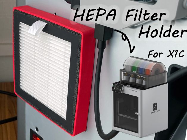 HEPA Filter Case for Bambu Lab-X1-Carbon