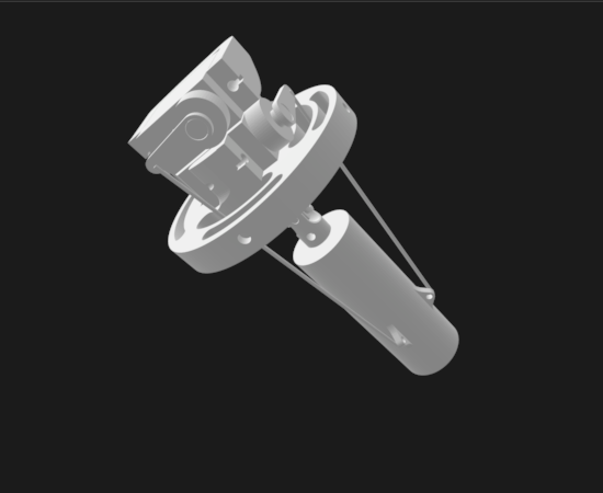 18mm model rocket TVC