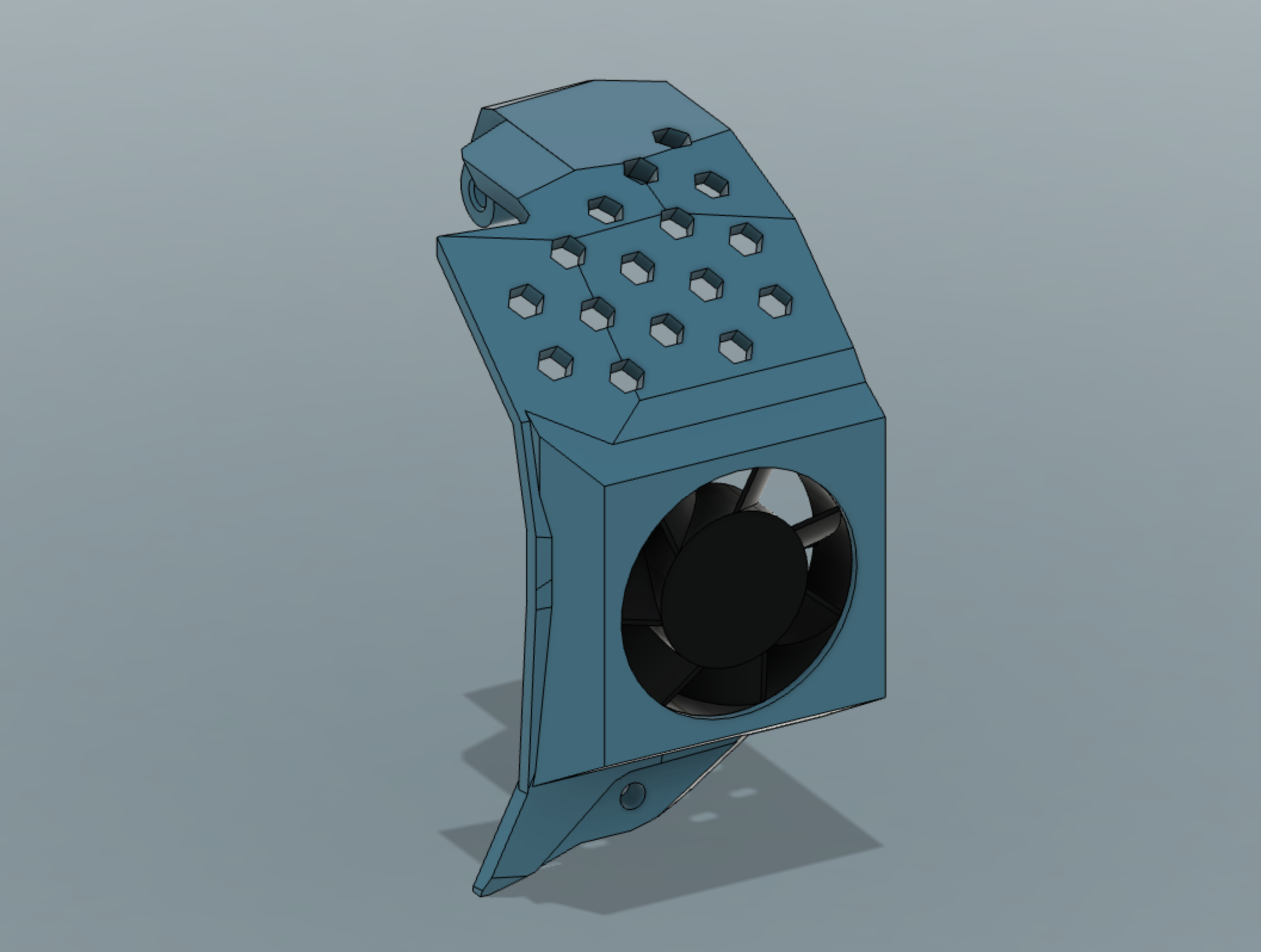 Stronger Hex Ventilated SB2209 SB2240 Door with 3007 Fan
