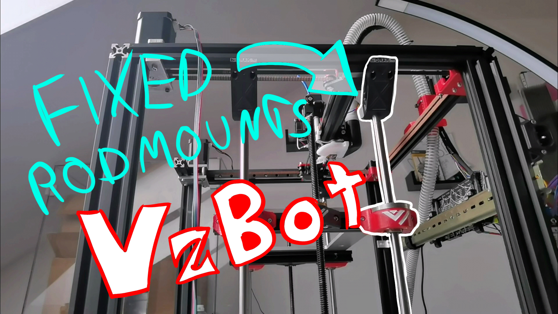 10mm Rod Shaft Mount Bracket VzBot