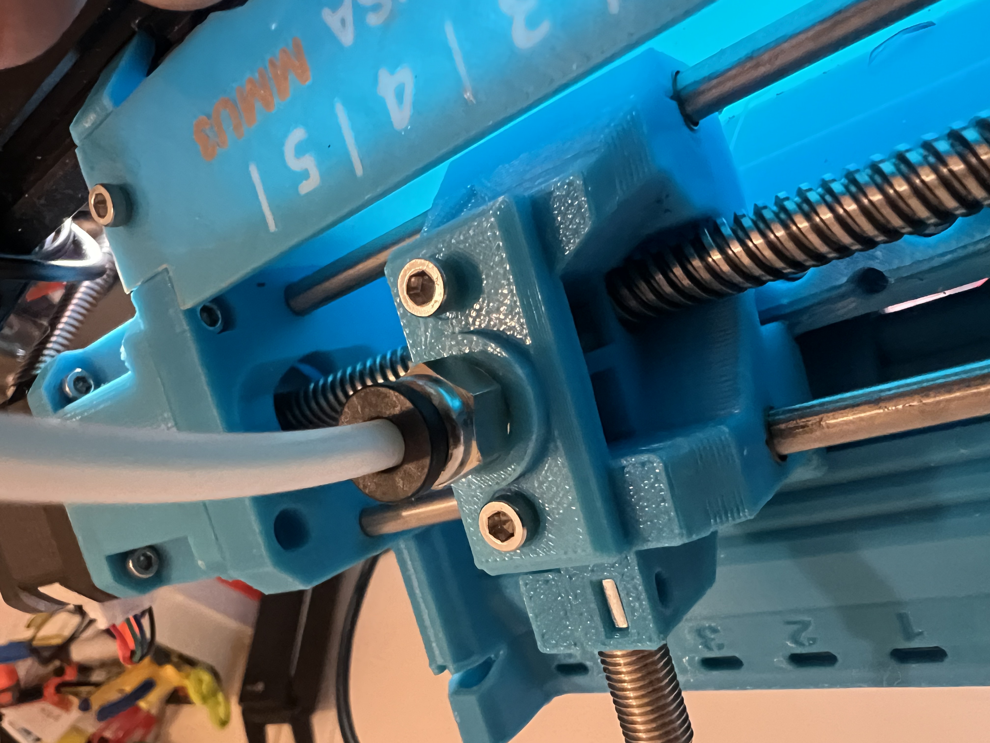 MMU3 - Selector Front Plate PC4 M10 With Nipple for PTFE Tube