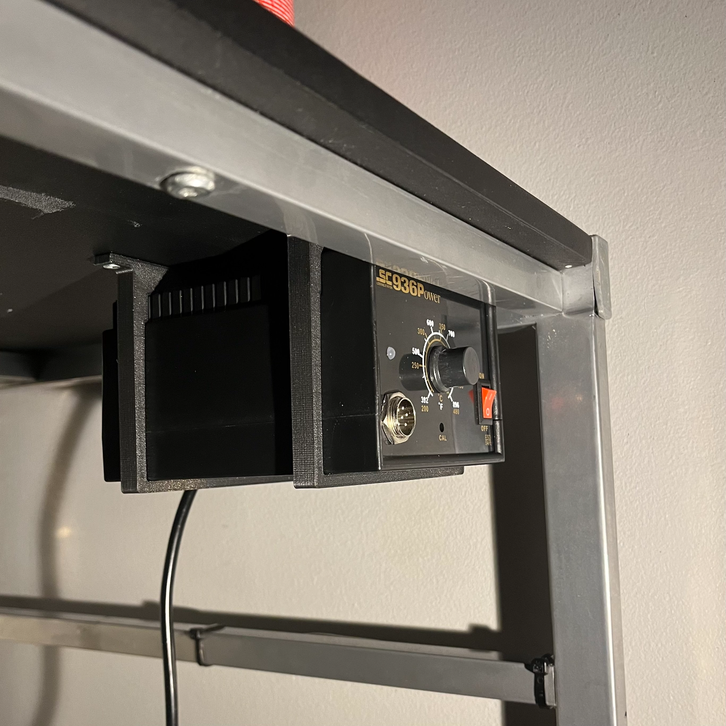 936 Soldering station under desk mount