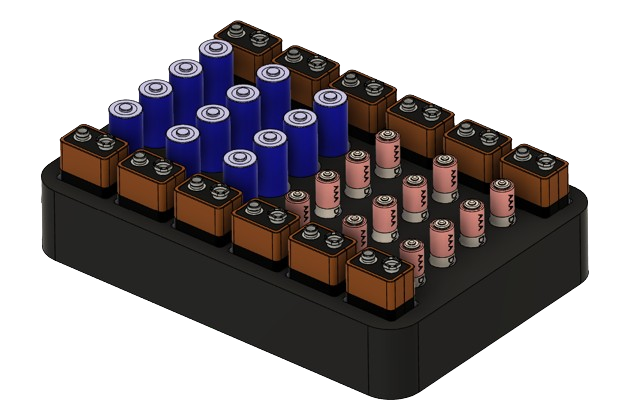 [9V - AA - AAA] Battery Organizer
