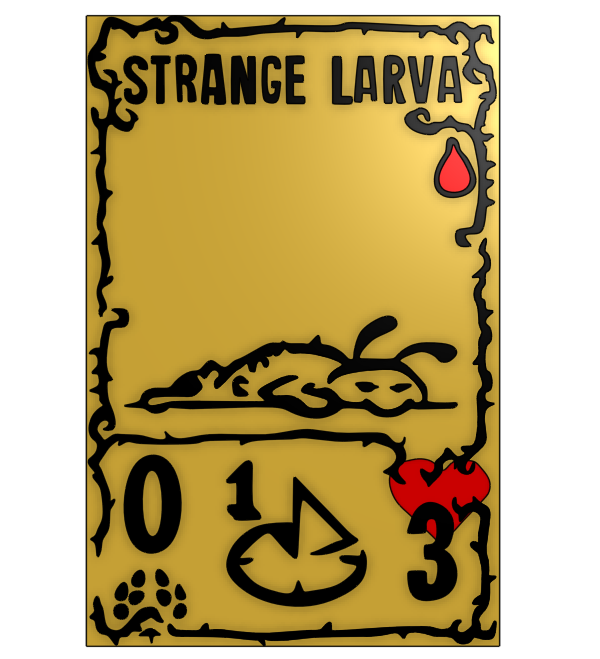 Strange Larva Inscryption Card