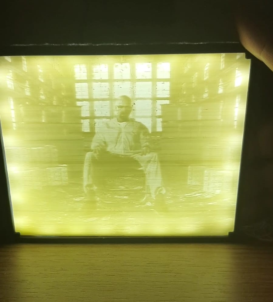 Breaking Bad Lithophane Lamp (with Frame)