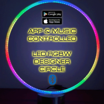 LED RGB DESIGNER CIRCLE RING HALO LIGHT LAMP APP
