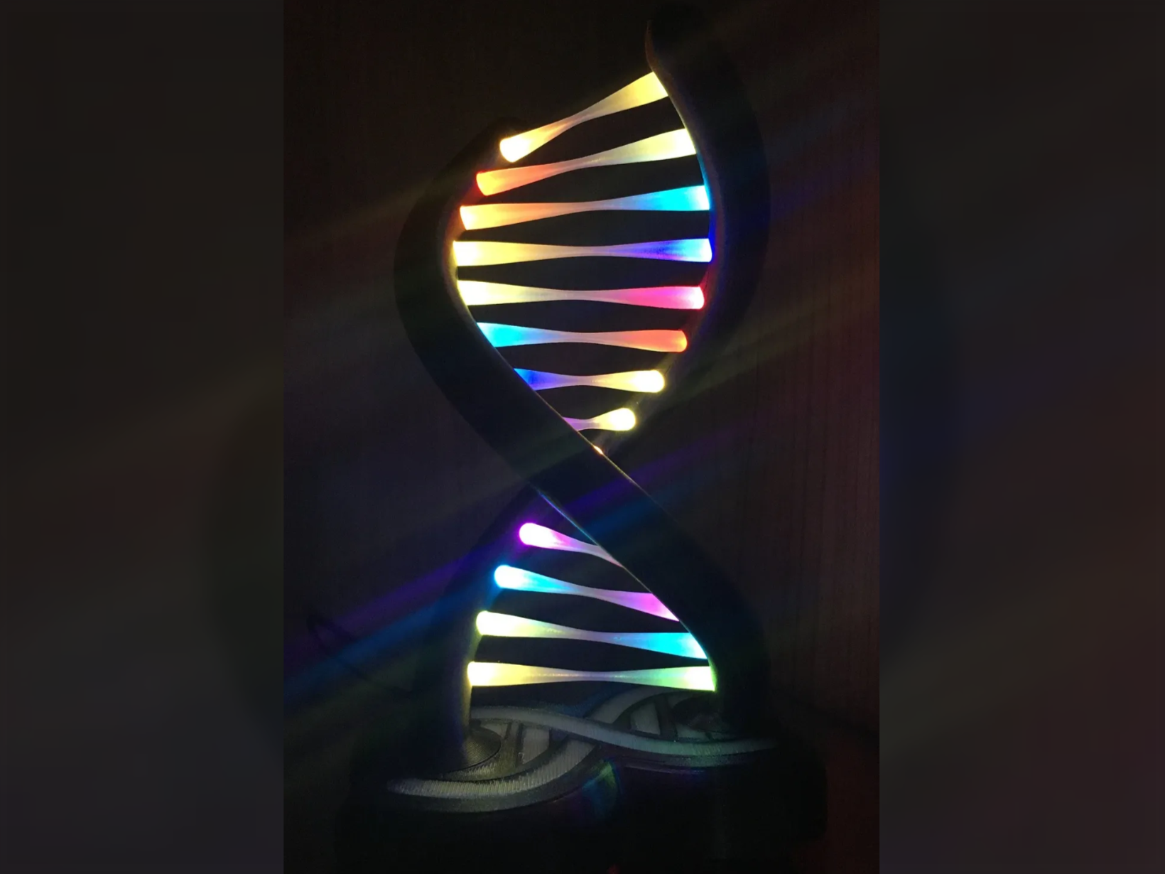 RGB LED DOUBLE HELIX DNA LAMP Arduino Code Remix