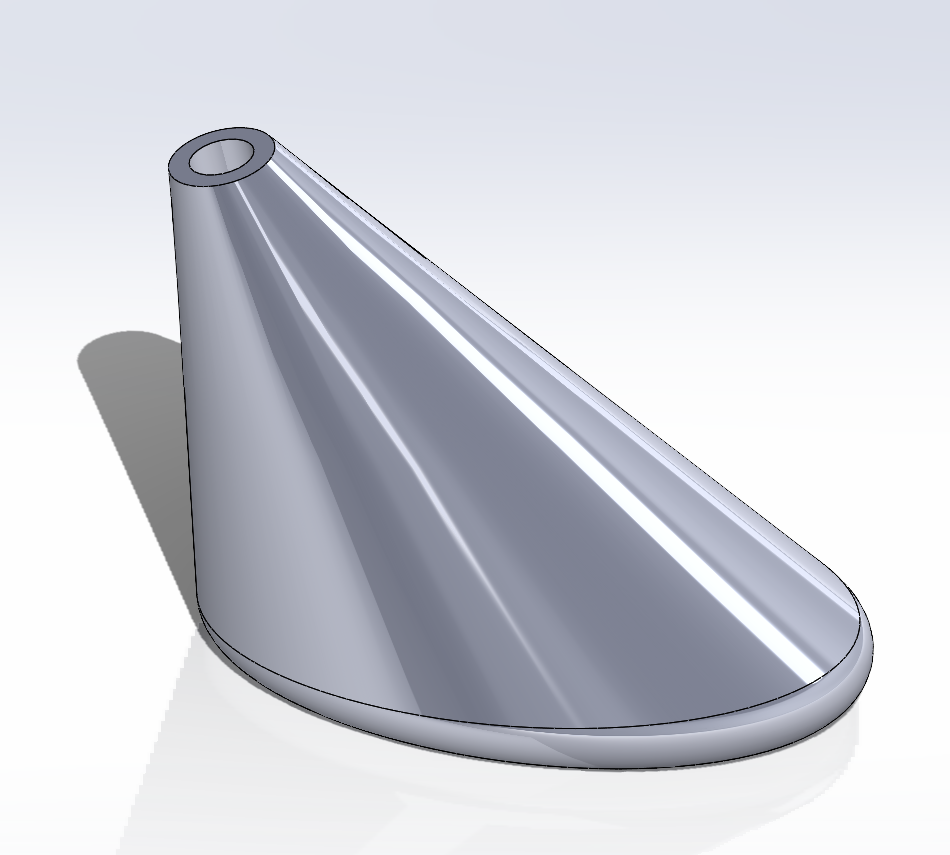 Simple foot for 6mm tubes (drone legs, struts, etc)