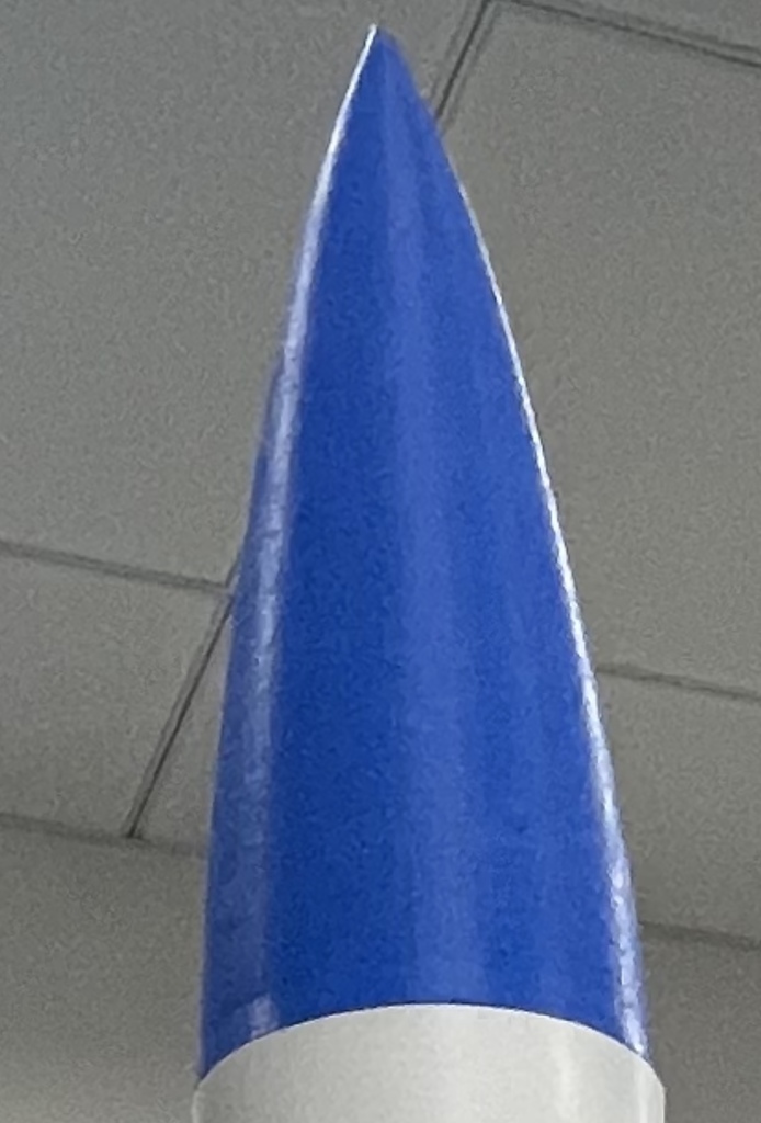 Model Rocket Nose Cone for 66mm cardboard tube