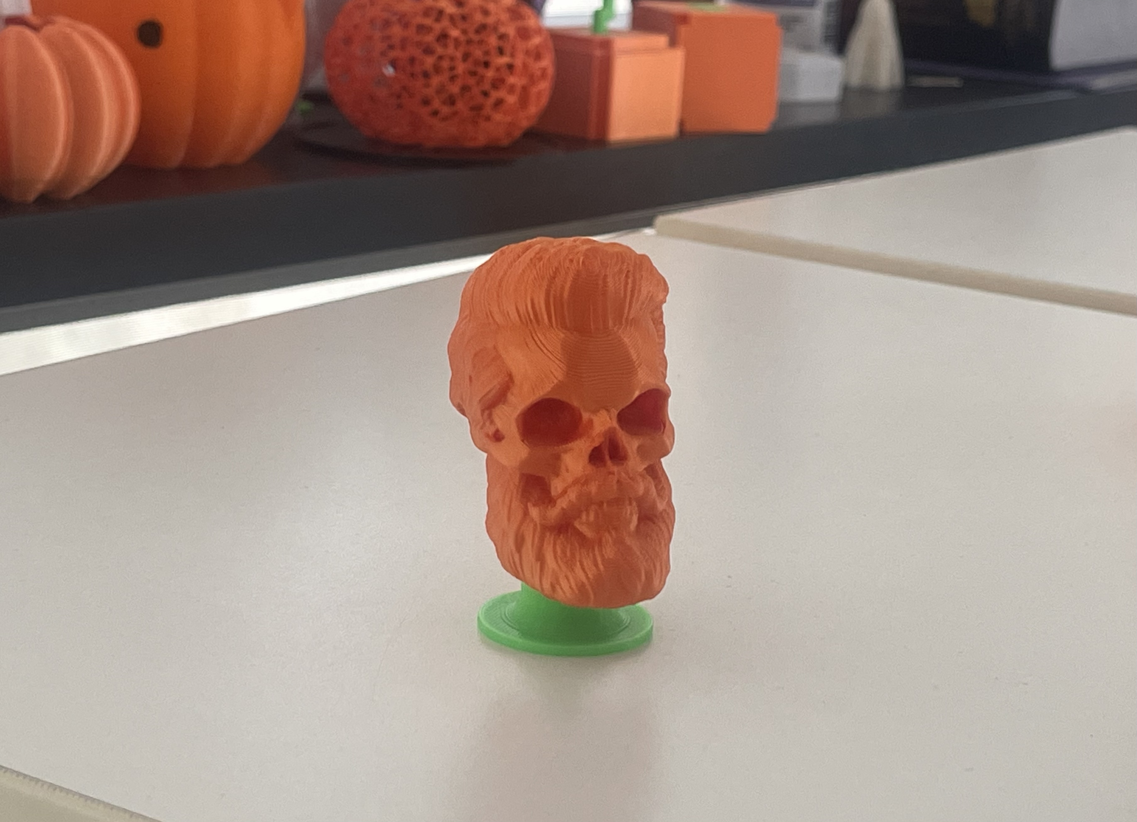 Bearded Skull Bobble Head
