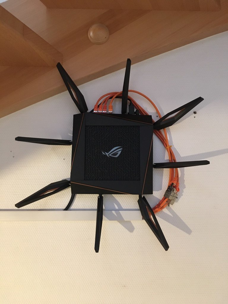 ASUS Router Wall Ceiling Mount Bracket GT-AX11000 RT-AC5300 GT-AC5300 Template