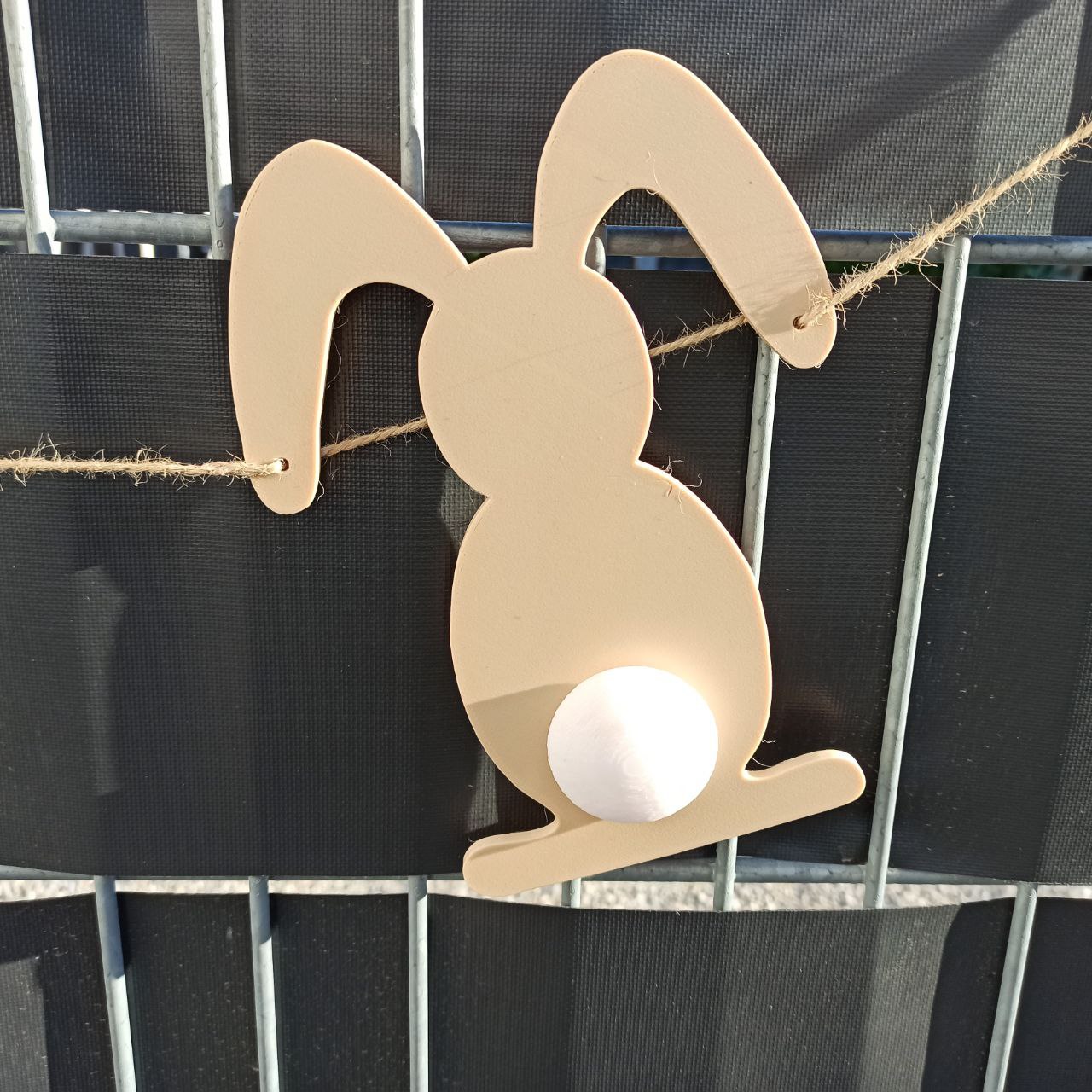 Easter bunny from behind