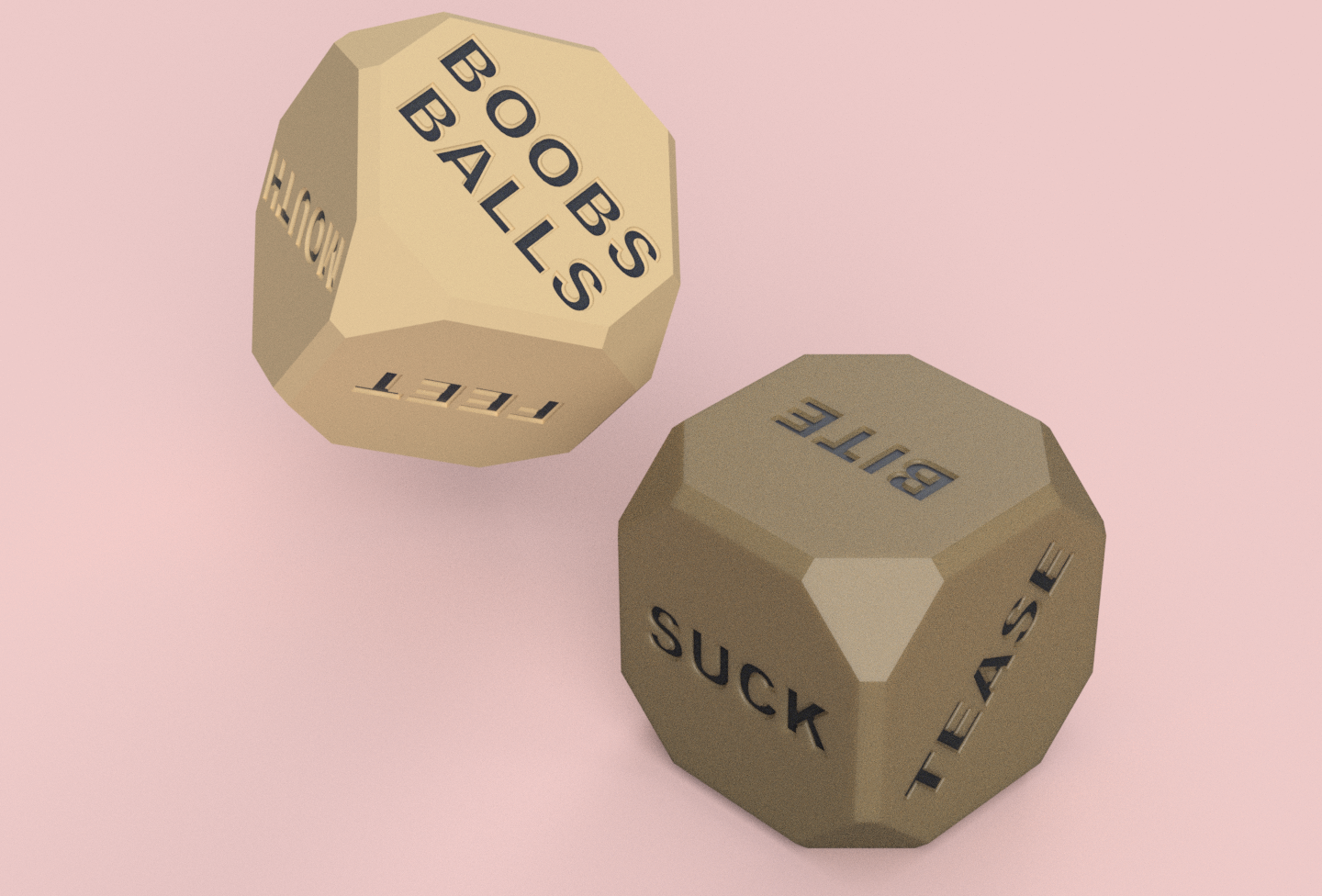 Sexual dice body parts & motion